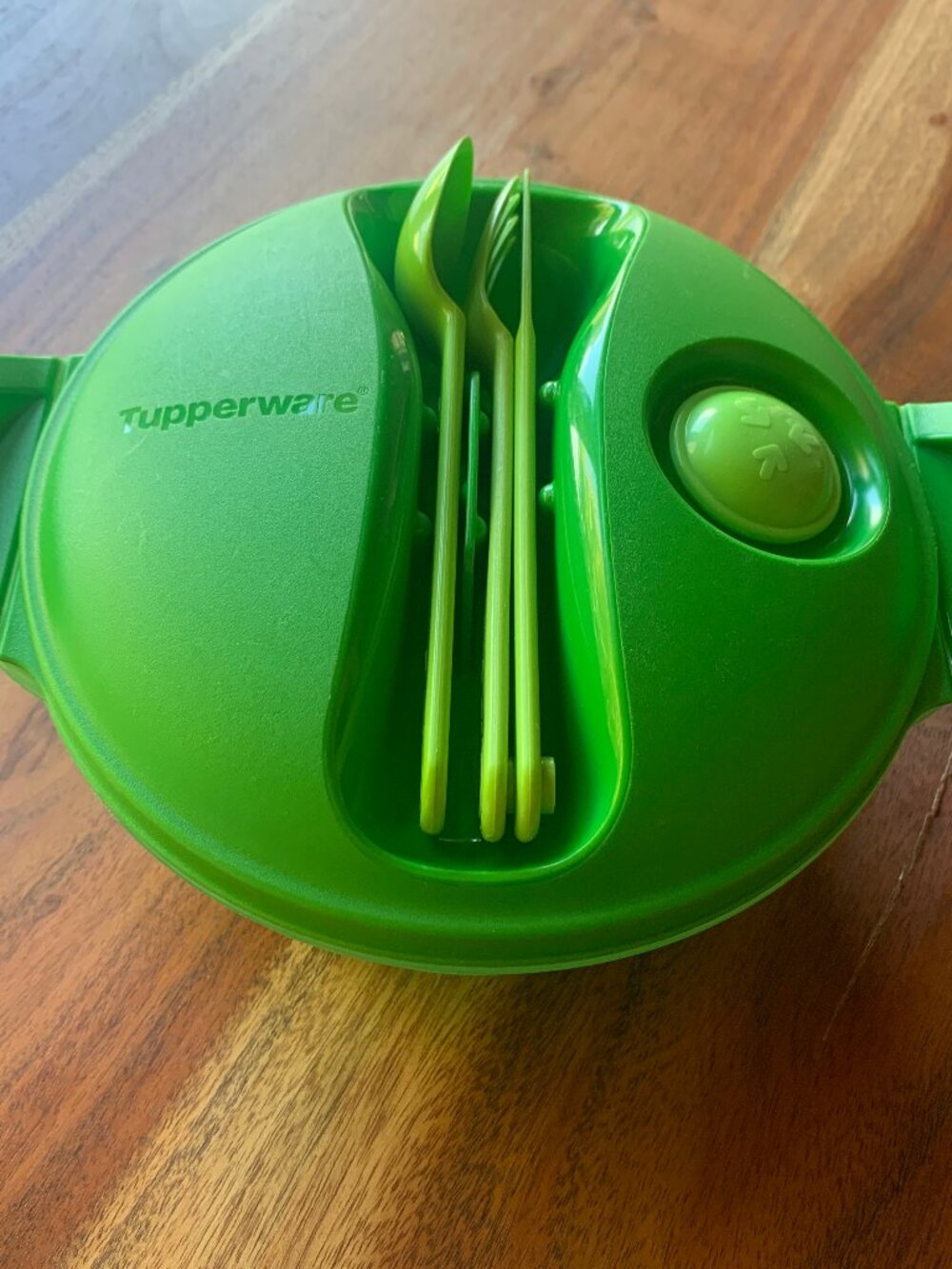 Tupperware hot food on the go 1.5l lunch bowl travel set microwave safe #2641b